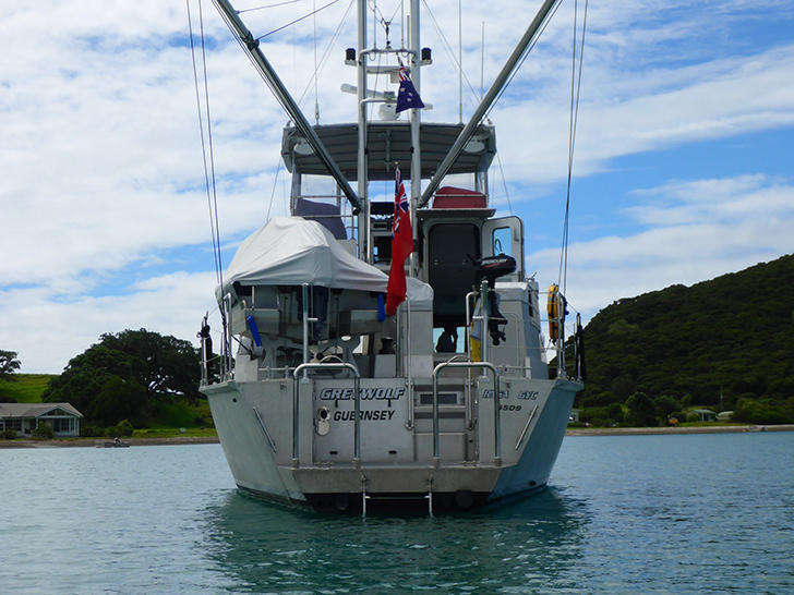 Stern view of FPB 64 Grey Wolf