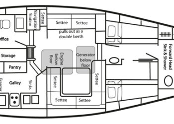 Bowman 57 Cutter Rigged Ketch, ALERIA Layout 1