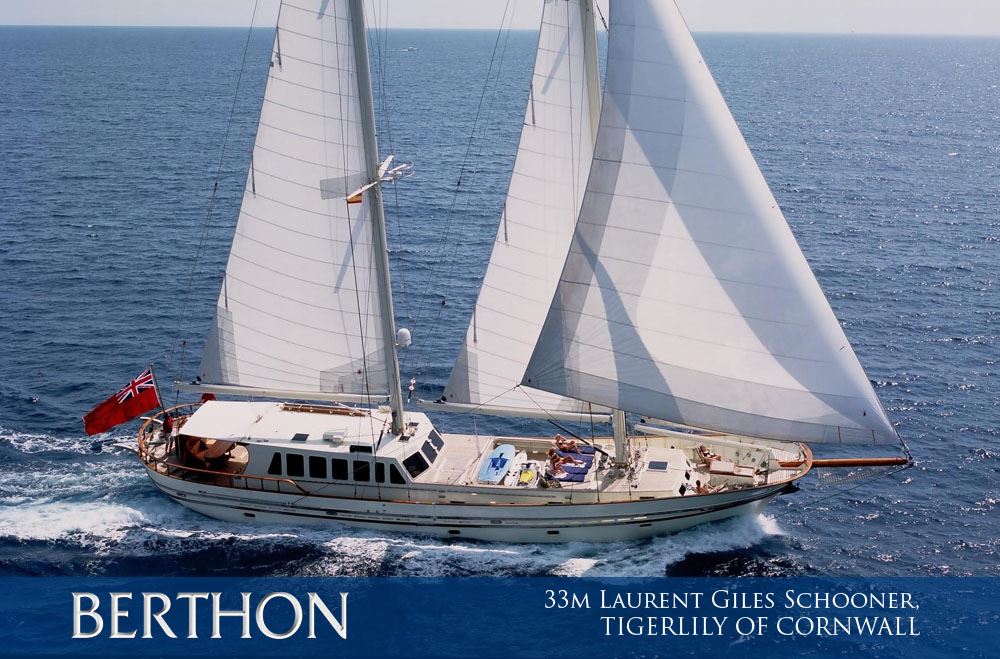 Epic 33m Laurent Giles Schooner TIGERLILY OF CORNWALL is for sale