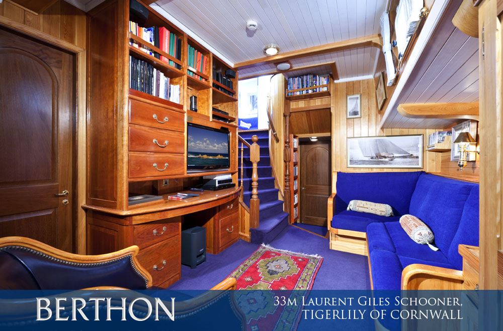 Epic 33m Laurent Giles Schooner TIGERLILY OF CORNWALL is for sale