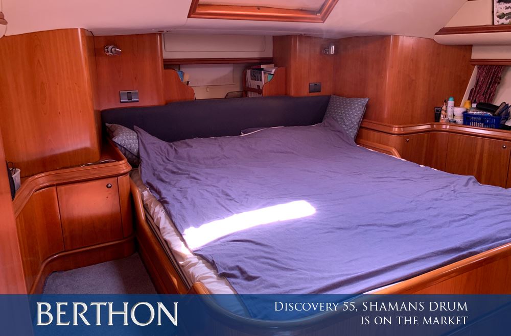 Benchmark blue water cruising yacht, Discovery 55 SHAMANS DRUM is on the market