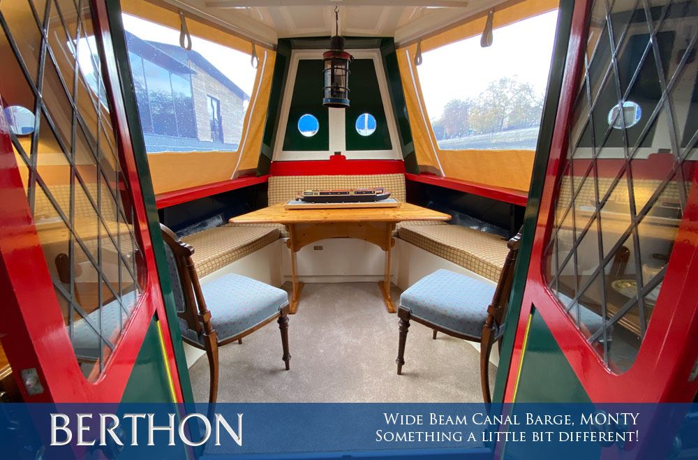 Wide Beam Canal Barge, MONTY – Something a little bit different!