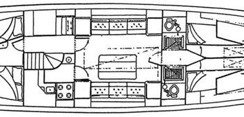 78’ Custom Stow & Sons Classic Ketch, RONA Layout 1