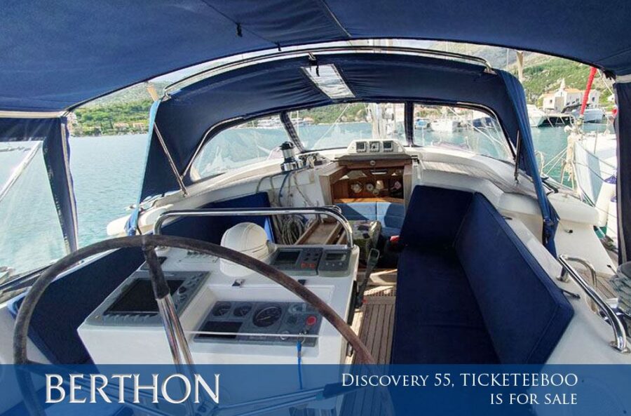 Discovery 55, TICKETEEBOO is for sale - Berthon International