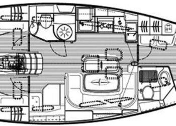 Bavaria Cruiser 40, KRISTINA Layout 1