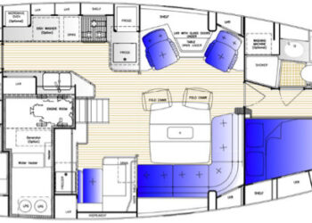 Hallberg-Rassy 48MkII, BLUE Layout 1