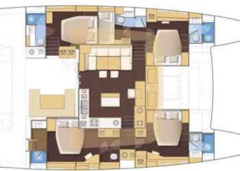 Lagoon 560, CASCADIA 2 Layout 1