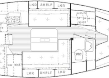 Hallberg-Rassy 312 MkII, CARA MIA Layout 1