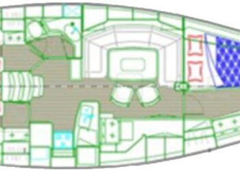 Sweden Yachts 45, LEONA Layout 1