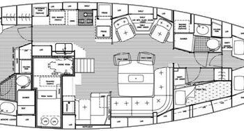 Hallberg-Rassy 48 MkII, ELK Layout 1