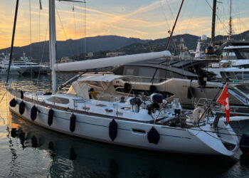 Dixon 63, LIARA makes sail for Tunisia from Genoa
