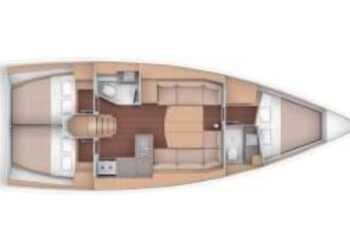 Dufour 390, JOY Layout 1